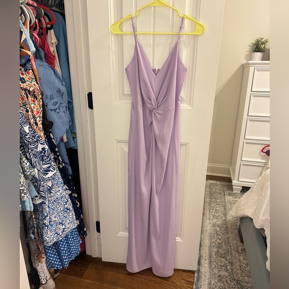 sachin and babi light blue dress Amanda Uprichard Eros Maxi Dress